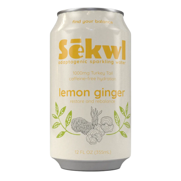 Lemon Ginger Adaptogenic Sparkling Water