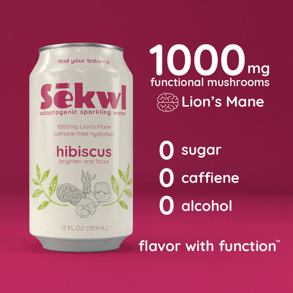 Hibiscus Adaptogenic Sparkling Water