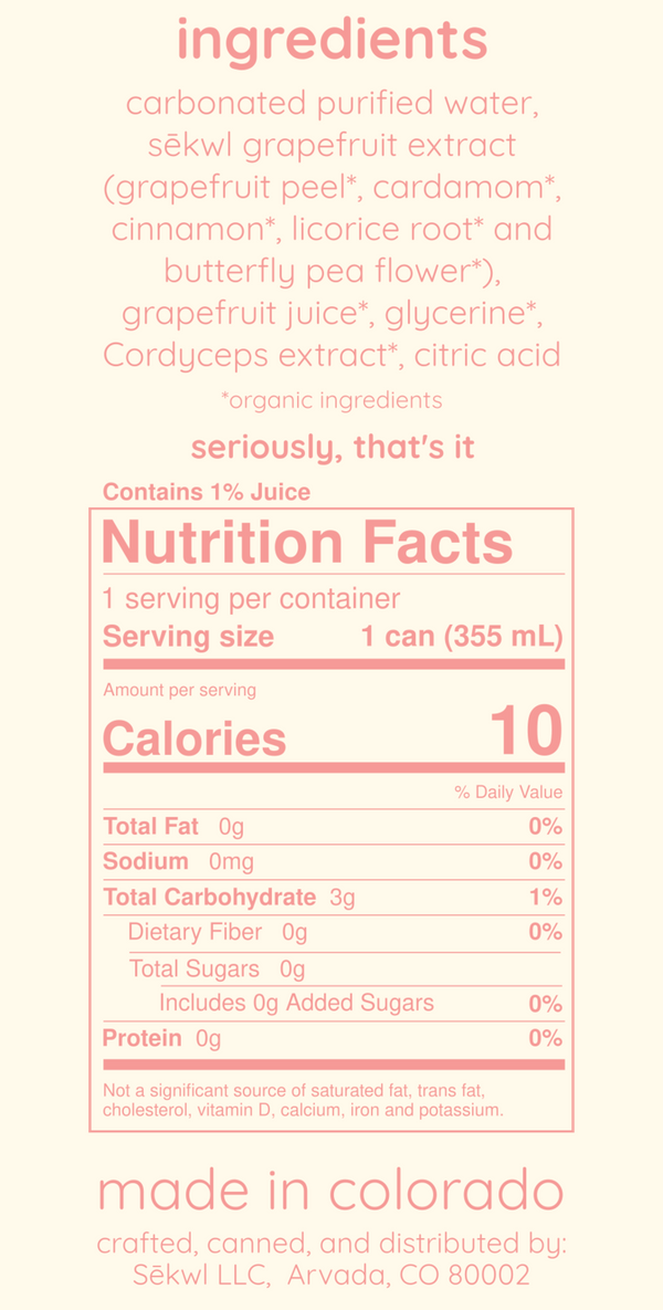 Grapefruit Adaptogenic Sparkling Water