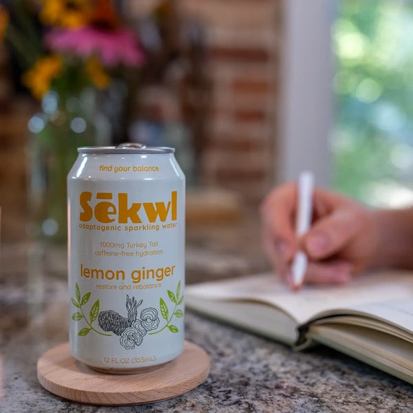 Lemon Ginger Adaptogenic Sparkling Water