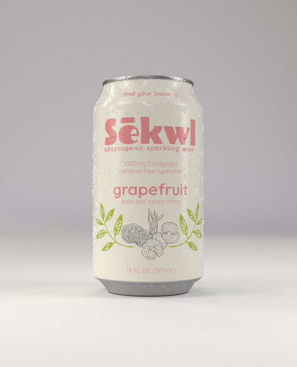 Grapefruit Adaptogenic Sparkling Water - 12 Pack
