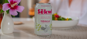 Sēkwl Hibiscus mushroom infused sparkling water with Lion’s Mane for ADHD focus