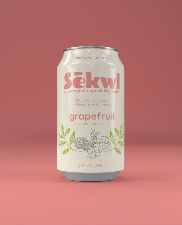 Grapefruit Adaptogenic Sparkling Water - 12 Pack