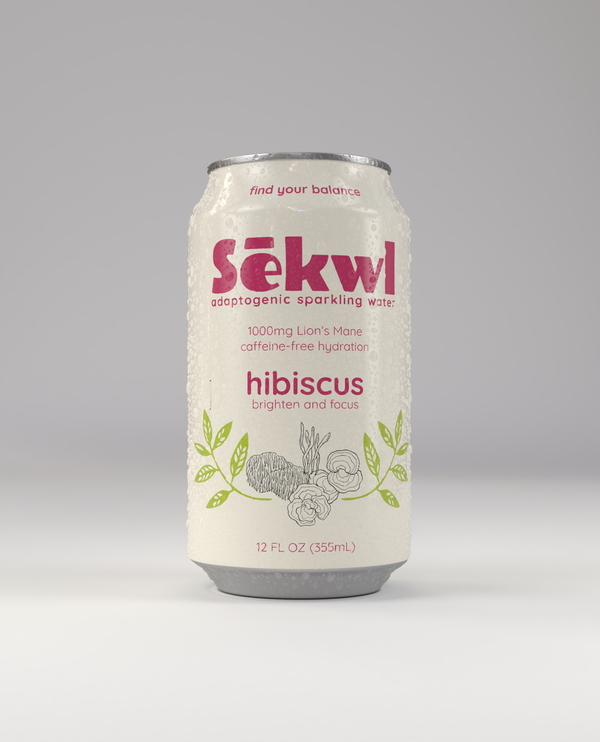 Hibiscus Adaptogenic Sparkling Water - 12 Pack